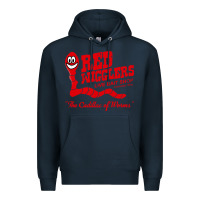 Navy red wigglers Premium Hoodie - artisFamous