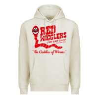 Oatmeal Heather red wigglers Premium Hoodie - artisFamous