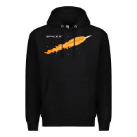 Black SpaceX Rocket Premium Hoodie - artisFamous
