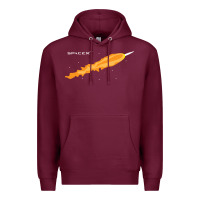 Burgundy SpaceX Rocket Premium Hoodie - artisFamous