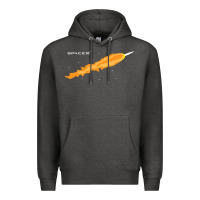 Charcoal Heather SpaceX Rocket Premium Hoodie - artisFamous
