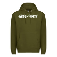 Army Green Greenpeace Premium Hoodie - artisFamous