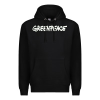 Black Greenpeace Premium Hoodie - artisFamous