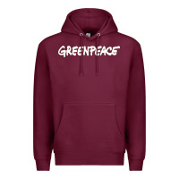 Burgundy Greenpeace Premium Hoodie - artisFamous