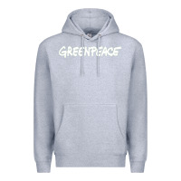 Heather Grey Greenpeace Premium Hoodie - artisFamous