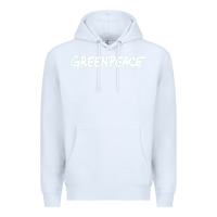 White Greenpeace Premium Hoodie - artisFamous