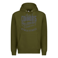 Army Green Sarah Connor's Club - Gym & Fitness Premium Hoodie - artisFamous