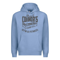 Colony Blue Sarah Connor's Club - Gym & Fitness Premium Hoodie - artisFamous
