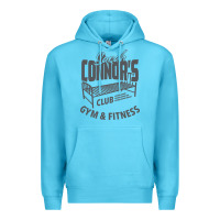 Ocean Blue Sarah Connor's Club - Gym & Fitness Premium Hoodie - artisFamous