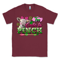 Burgundy too cute to pinch Classic Tee - FaDigitalArtStudio