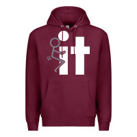 Burgundy it funny adult tshirt funny Premium Hoodie - artisFamous