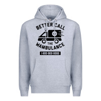 Heather Grey wambulance Premium Hoodie - artisFamous