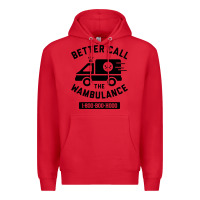 Red wambulance Premium Hoodie - artisFamous