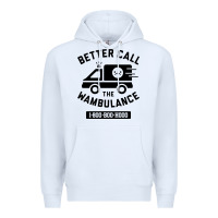 White wambulance Premium Hoodie - artisFamous