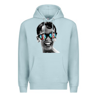 Blue Mist squints Premium Hoodie - artisFamous