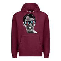 Burgundy squints Premium Hoodie - artisFamous