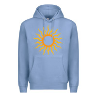 Colony Blue tribal sun Premium Hoodie - artisFamous