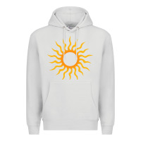Dove Grey tribal sun Premium Hoodie - artisFamous