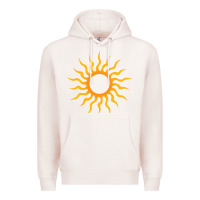 Pale Pink tribal sun Premium Hoodie - artisFamous