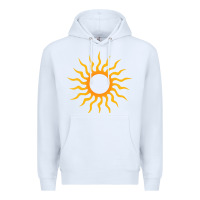 White tribal sun Premium Hoodie - artisFamous