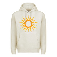 Oatmeal Heather tribal sun Premium Hoodie - artisFamous