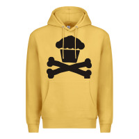 Antique Gold johnny cupcakes funny skull Premium Hoodie - artisFamous