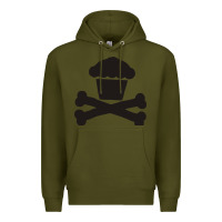 Army Green johnny cupcakes funny skull Premium Hoodie - artisFamous