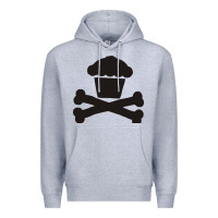 Heather Grey johnny cupcakes funny skull Premium Hoodie - artisFamous