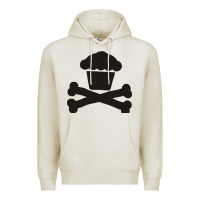 Oatmeal Heather johnny cupcakes funny skull Premium Hoodie - artisFamous