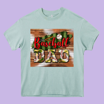 Baseball Dad Tumbler Heavy Core Tee Designed By Bundleandbundleshop