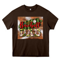 Chocolate Brown baseball dad tumbler Heavy Core Tee - BundleAndBundleShop