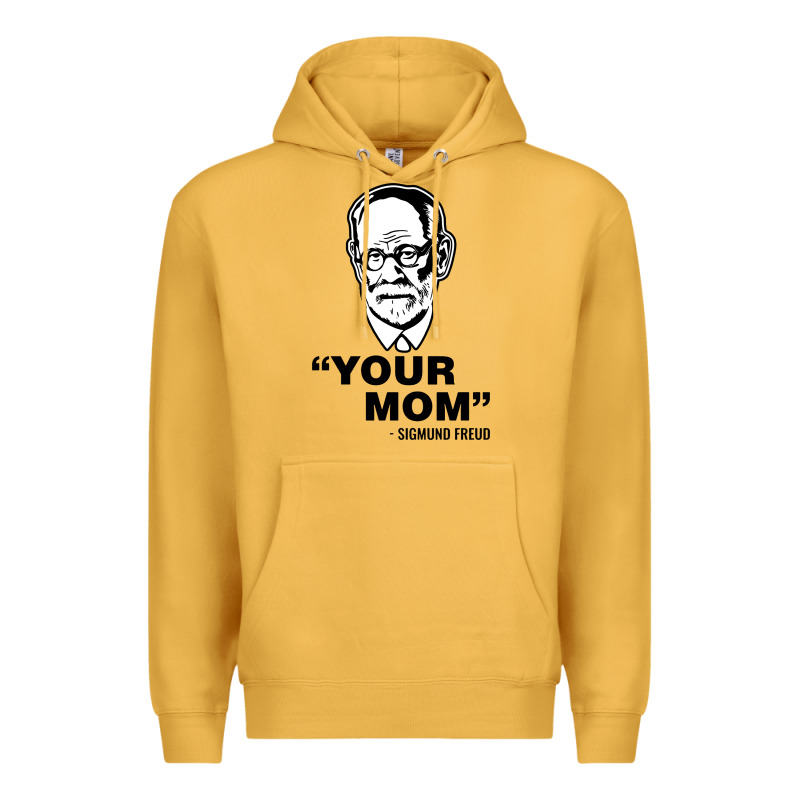 Your Mom  Sigmund Freud Premium Hoodie by artisFamous | Teevron