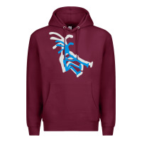 Burgundy kokopeli funny Premium Hoodie - artisFamous