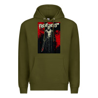 Army Green friday the 13th jason drip Premium Hoodie - artisFamous