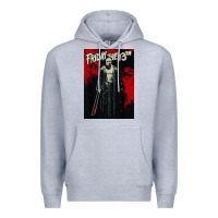 Heather Grey friday the 13th jason drip Premium Hoodie - artisFamous