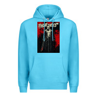 Ocean Blue friday the 13th jason drip Premium Hoodie - artisFamous