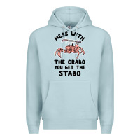 Blue Mist mess with the crabo you get the stabo Premium Hoodie - artisFamous