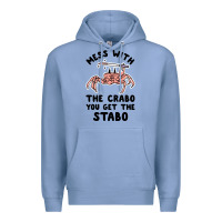 Colony Blue mess with the crabo you get the stabo Premium Hoodie - artisFamous