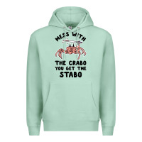 Seafoam mess with the crabo you get the stabo Premium Hoodie - artisFamous