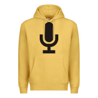 Antique Gold microphone funny music Premium Hoodie - artisFamous