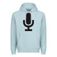 Blue Mist microphone funny music Premium Hoodie - artisFamous