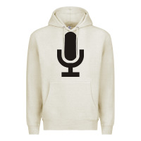 Oatmeal Heather microphone funny music Premium Hoodie - artisFamous