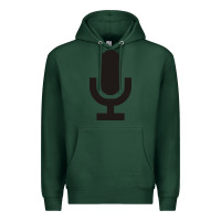 Sports Green microphone funny music Premium Hoodie - artisFamous