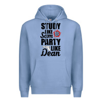 Colony Blue study like sam party like dean Premium Hoodie - artisFamous