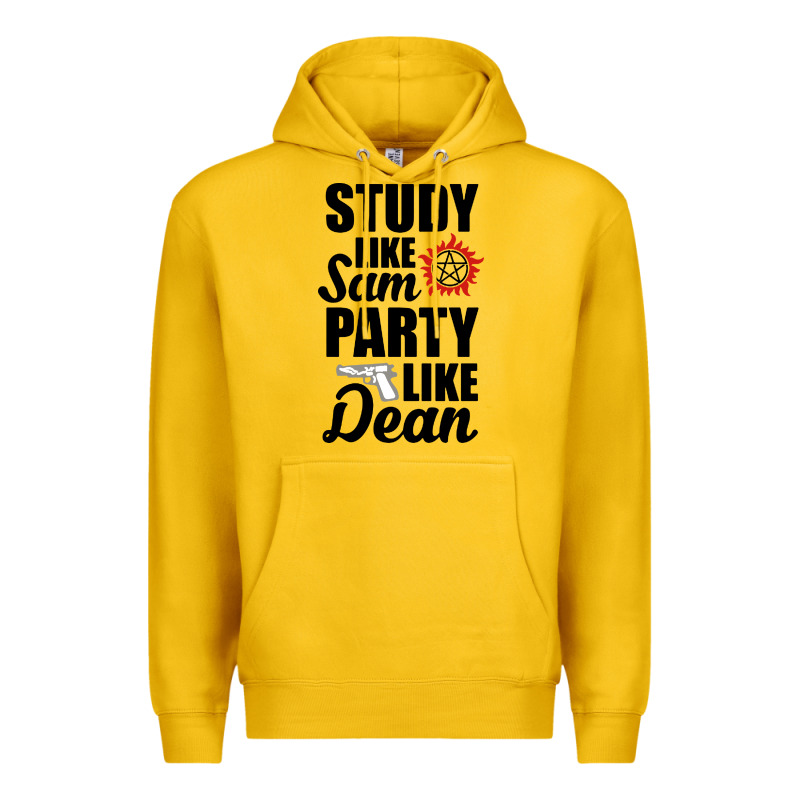 Study Like Sam Party Like Dean Premium Hoodie by artisFamous | Teevron