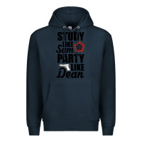 Navy study like sam party like dean Premium Hoodie - artisFamous