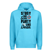 Ocean Blue study like sam party like dean Premium Hoodie - artisFamous