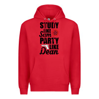 Red study like sam party like dean Premium Hoodie - artisFamous