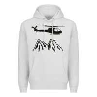 Dove Grey mountain rescue helicopter funny Premium Hoodie - artisFamous