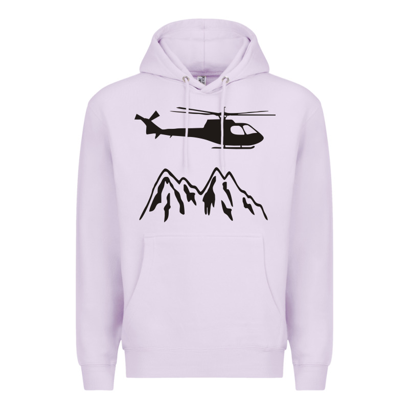 Mountain Rescue Helicopter Funny Premium Hoodie by artisFamous | Teevron